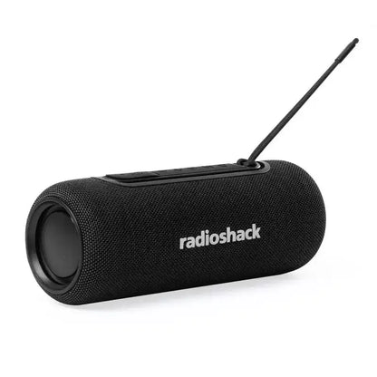 RadioShack Mini Bluetooth Outdoor Rugged Speaker 8W RGB Lights 1500mAh With TWS For Pairing and FM Radio Black