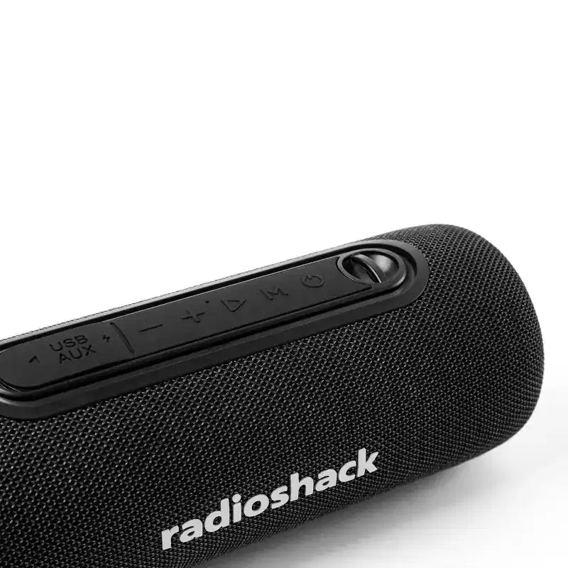 RadioShack Mini Bluetooth Outdoor Rugged Speaker 8W RGB Lights 1500mAh With TWS For Pairing and FM Radio Black