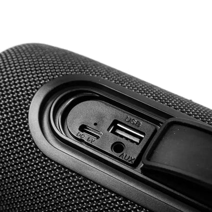RadioShack Mini Bluetooth Outdoor Rugged Speaker 8W RGB Lights 1500mAh With TWS For Pairing and FM Radio Black