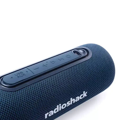 Mini altoparlante Bluetooth da esterno robusto RadioShack 8W Luci RGB 1500mAh con TWS per accoppiamento e radio FM blu