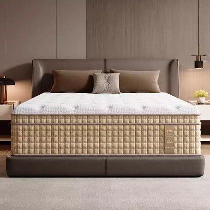 Whisen 14 Materasso ibrido Queen, Materasso con isolamento dal movimento, Materasso in memory foam, Materasso a molle insacchettate