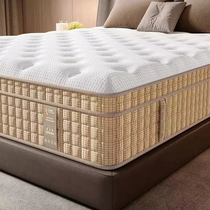 Whisen 14 Materasso ibrido Queen, Materasso con isolamento dal movimento, Materasso in memory foam, Materasso a molle insacchettate