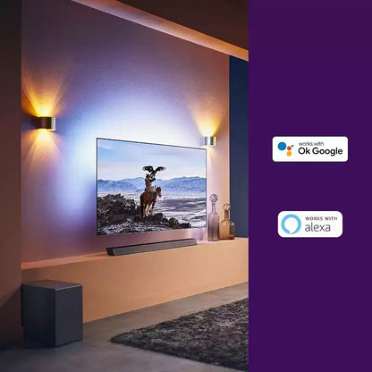 Sistema Soundbar PHILIPS 3.1.2 con subwoofer wirelessDolby Atmos, DTS Play-Fi, AirPlay 2, Audio Bluetooth e Assistenti Vocali