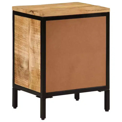 vidaXL Bed Cabinet 15.7x11.8x20.7 Solid Rough Mango Wood