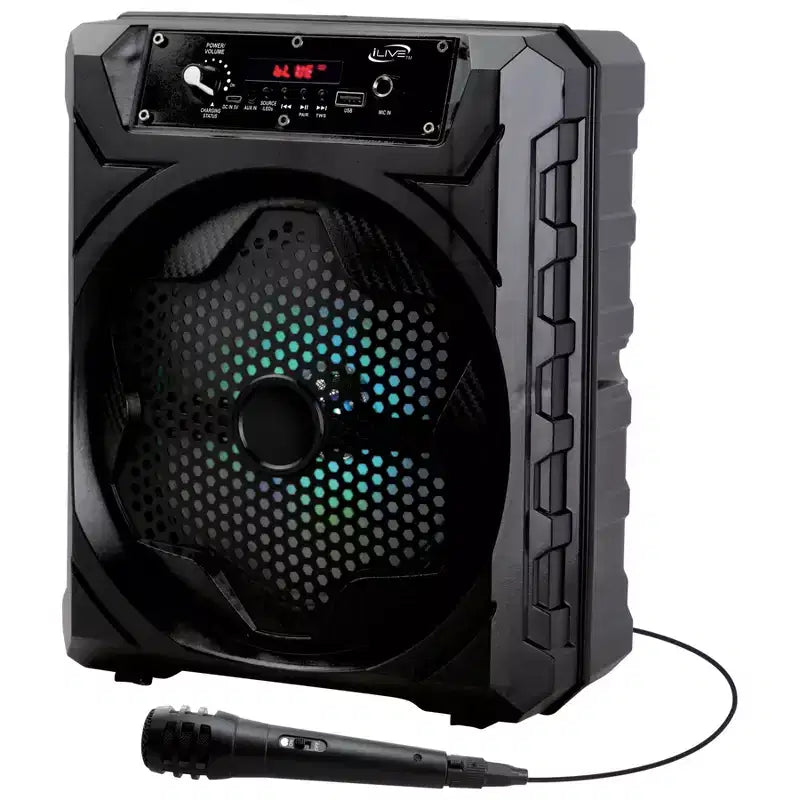 iLive 8-inch Full Range Driver Portable Tailgate Party Speaker, ISB200B
