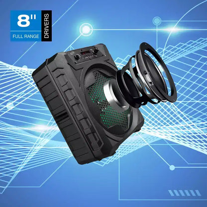 iLive 8-inch Full Range Driver Portable Tailgate Party Speaker, ISB200B