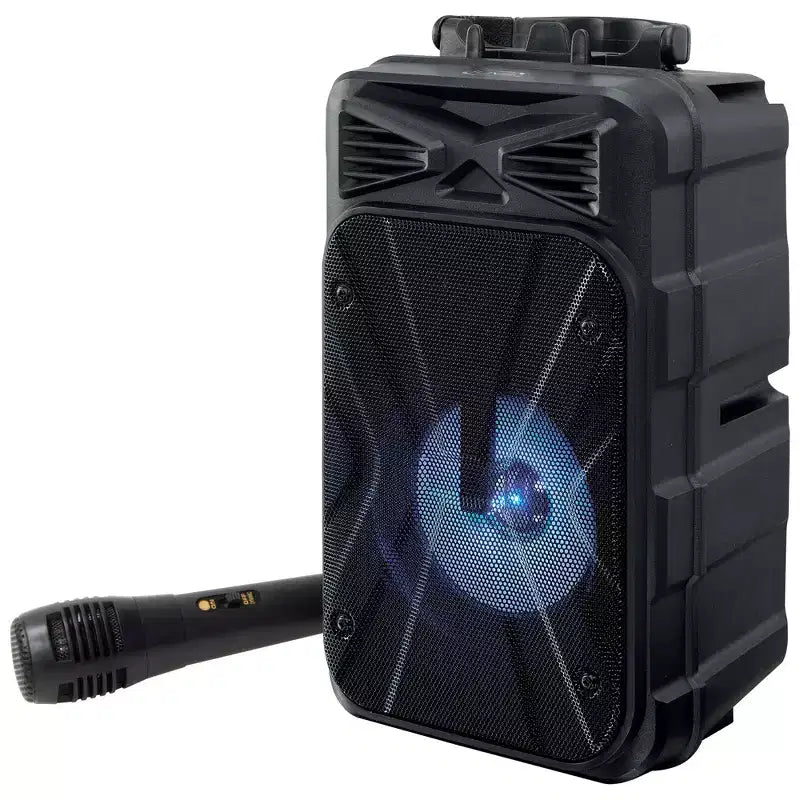 Altoparlante karaoke iLive Tailgate Party con microfono e maniglia, ISB202B
