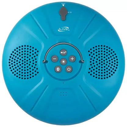 iLive Portable IPX7 Waterproof Wireless Floating Speaker with Color Changing Light Effects, ISBW322BU