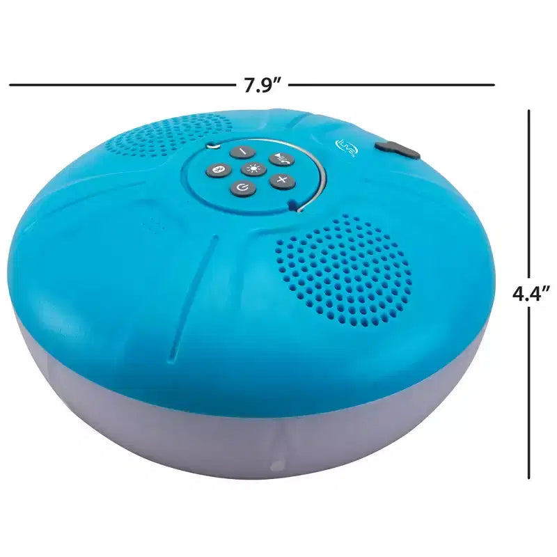 iLive Portable IPX7 Waterproof Wireless Floating Speaker with Color Changing Light Effects, ISBW322BU