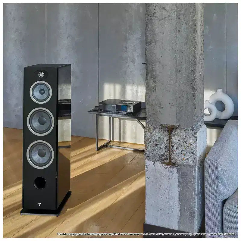 Focal Vestia No4 Ultimate 3-Way Floorstanding Loudspeakers finished in Black - Pair