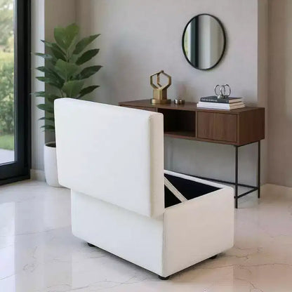 MAYEERTY Multi-Functional Storage Stool, Seating & Storage in One, Living Room Entryway