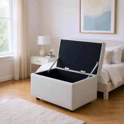 MAYEERTY Multi-Functional Storage Stool, Seating & Storage in One, Living Room Entryway