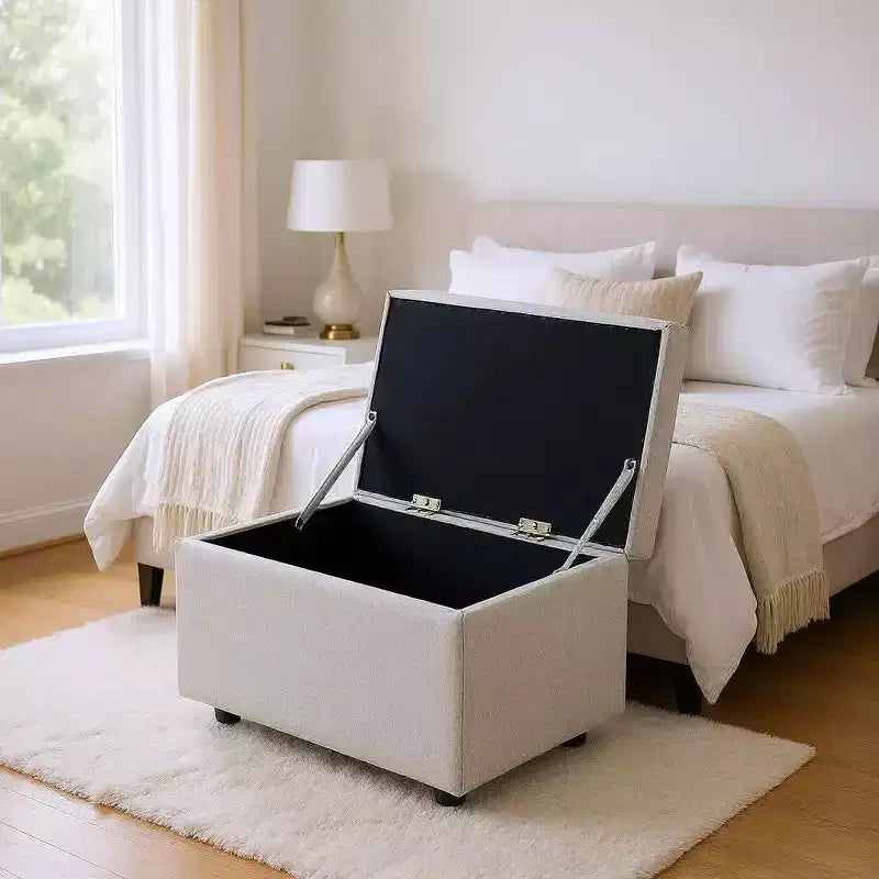 MAYEERTY Multi-Functional Storage Stool, Seating & Storage in One, Living Room Entryway