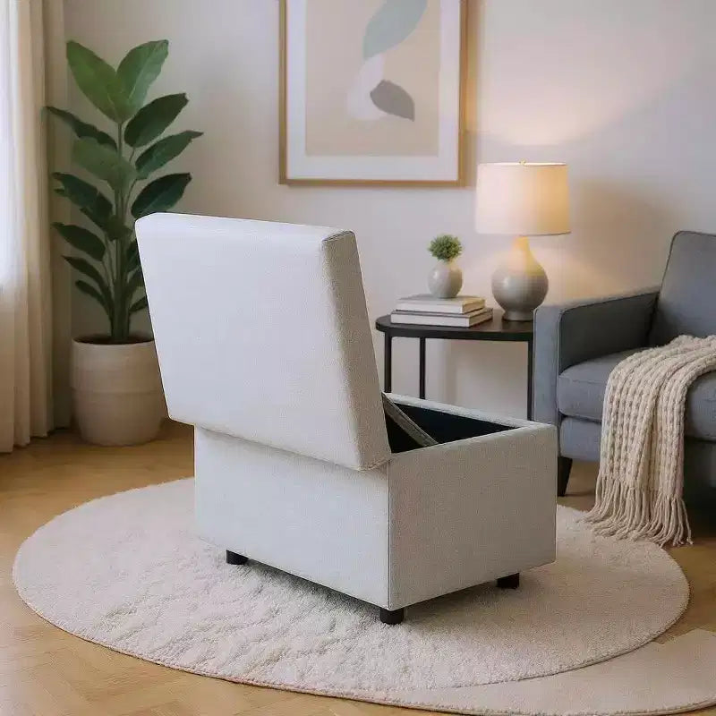 MAYEERTY Multi-Functional Storage Stool, Seating & Storage in One, Living Room Entryway