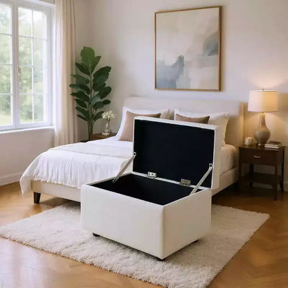 MAYEERTY Multi-Functional Storage Stool, Seating & Storage in One, Living Room Entryway