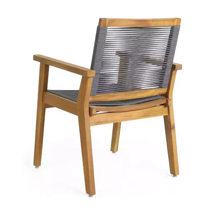 MAYEERTY, sedie da pranzo da esterno (2 pezzi) dal design ergonomico e facile montaggio per giardino o balcone
