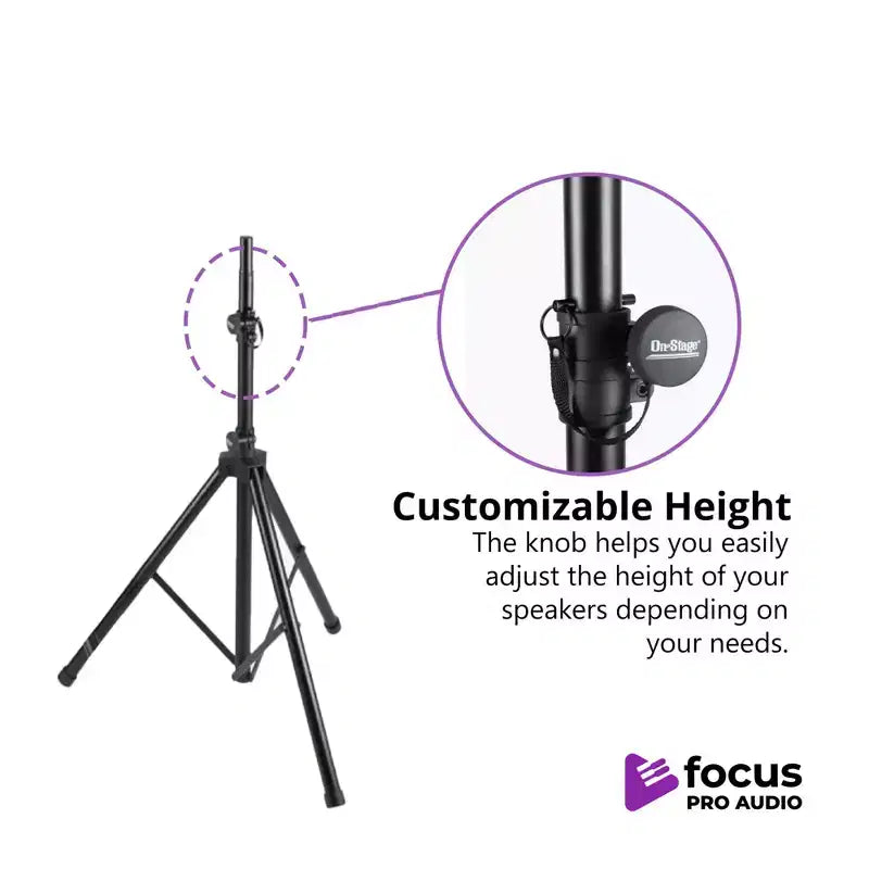 Focus Pro Audio All-Aluminum Speaker Stand Pack