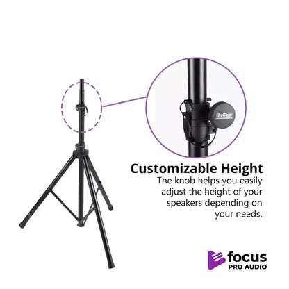 Focus Pro Audio All-Aluminum Speaker Stand Pack