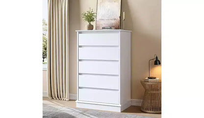 5 Drawer Dressers,Chest of Drawers with Deep Drawers,Large Double Dresser for Closet with Wide Top,Tall Wooden Dresser for Living Room, Bedroom