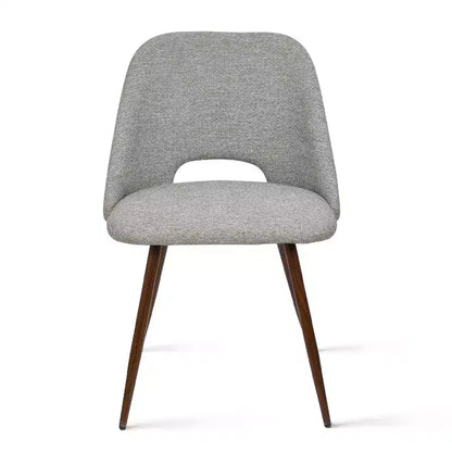Panipeachy Set di 8 Sedie da Pranzo, Sedie Laterali Moderne Imbottite in Tessuto con Gambe in Metallo Finitura Noce