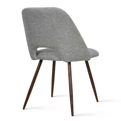 Panipeachy Set di 8 Sedie da Pranzo, Sedie Laterali Moderne Imbottite in Tessuto con Gambe in Metallo Finitura Noce