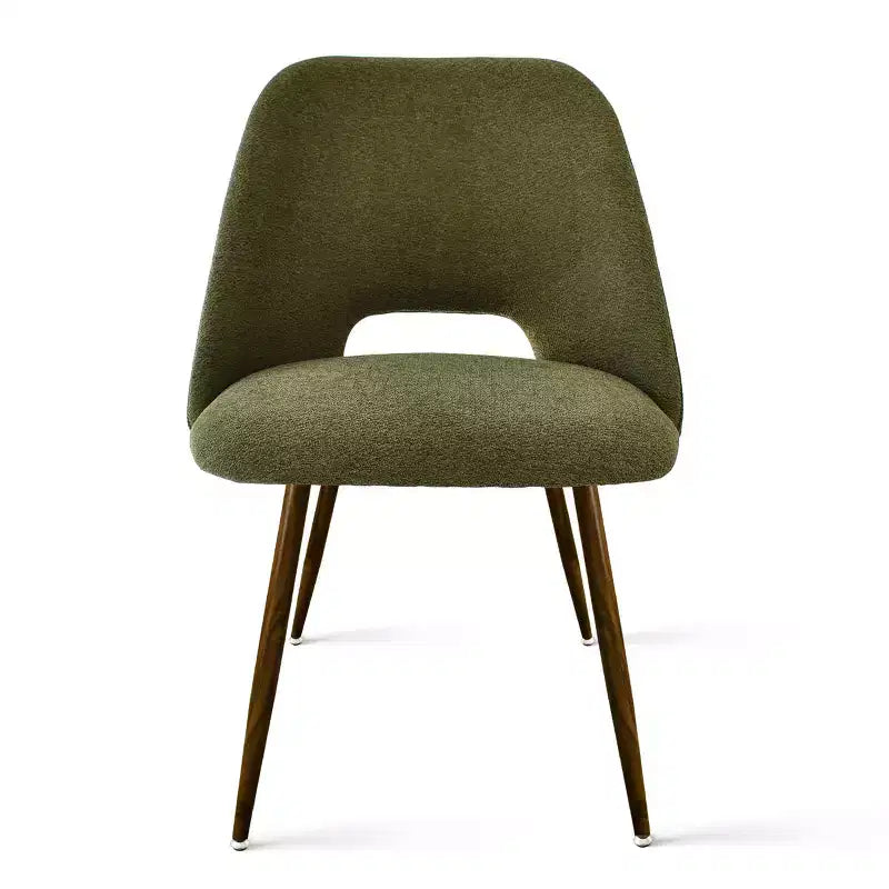 Panipeachy Set di 8 Sedie da Pranzo, Sedie Laterali Moderne Imbottite in Tessuto con Gambe in Metallo Finitura Noce