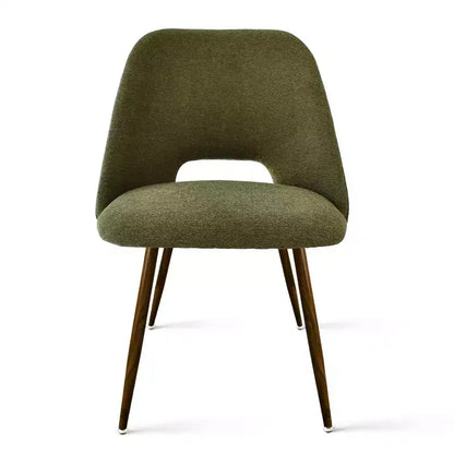 Panipeachy Set di 8 Sedie da Pranzo, Sedie Laterali Moderne Imbottite in Tessuto con Gambe in Metallo Finitura Noce