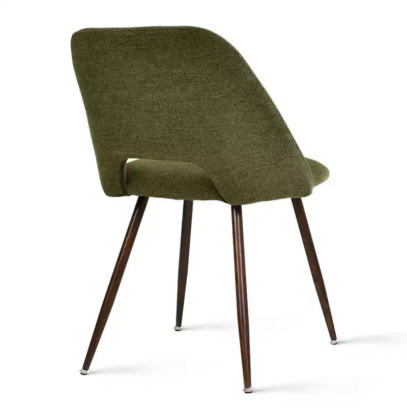 Panipeachy Set di 8 Sedie da Pranzo, Sedie Laterali Moderne Imbottite in Tessuto con Gambe in Metallo Finitura Noce