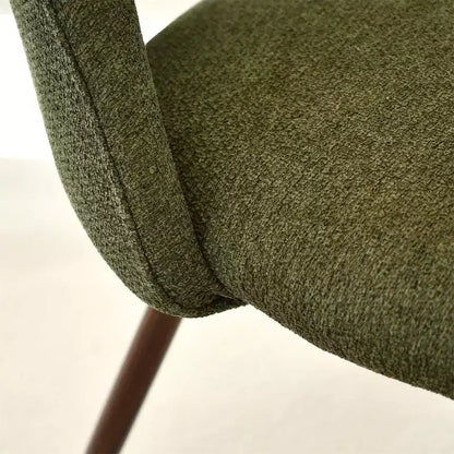 Panipeachy Set di 8 Sedie da Pranzo, Sedie Laterali Moderne Imbottite in Tessuto con Gambe in Metallo Finitura Noce