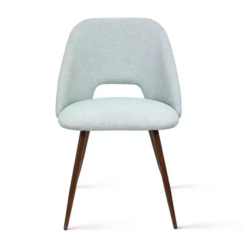 Panipeachy Set di 8 Sedie da Pranzo, Sedie Laterali Moderne Imbottite in Tessuto con Gambe in Metallo Finitura Noce