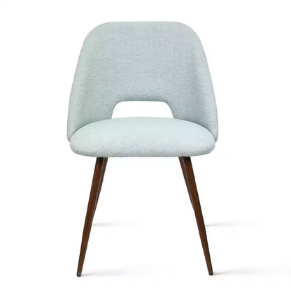 Panipeachy Set di 8 Sedie da Pranzo, Sedie Laterali Moderne Imbottite in Tessuto con Gambe in Metallo Finitura Noce