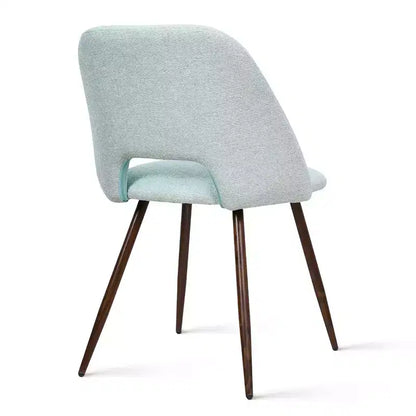 Panipeachy Set di 8 Sedie da Pranzo, Sedie Laterali Moderne Imbottite in Tessuto con Gambe in Metallo Finitura Noce