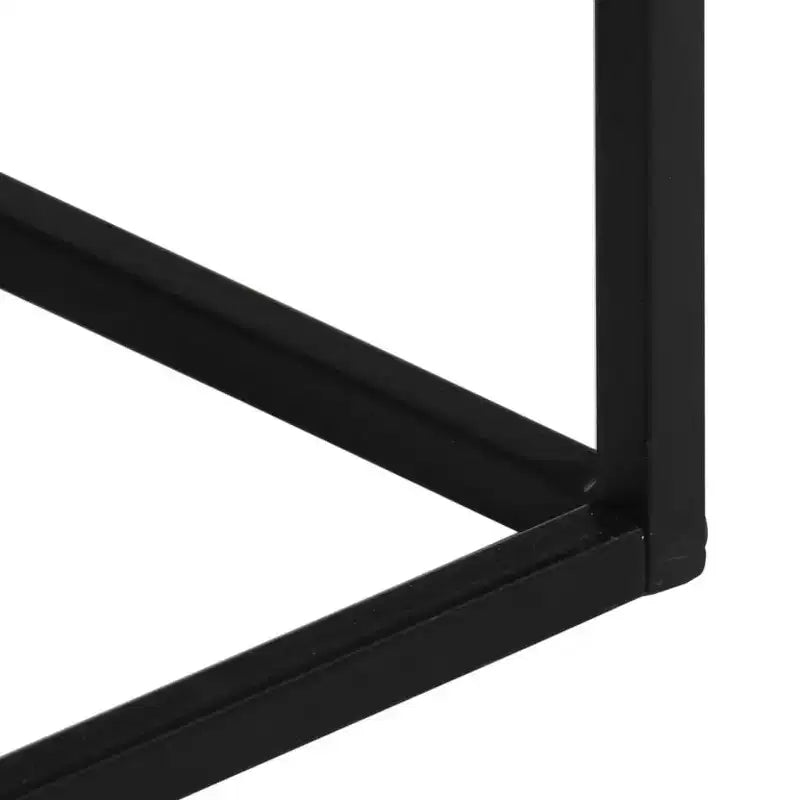 vidaXL Console Table 43.3x11.8x29.5 Solid Wood Acacia and Iron