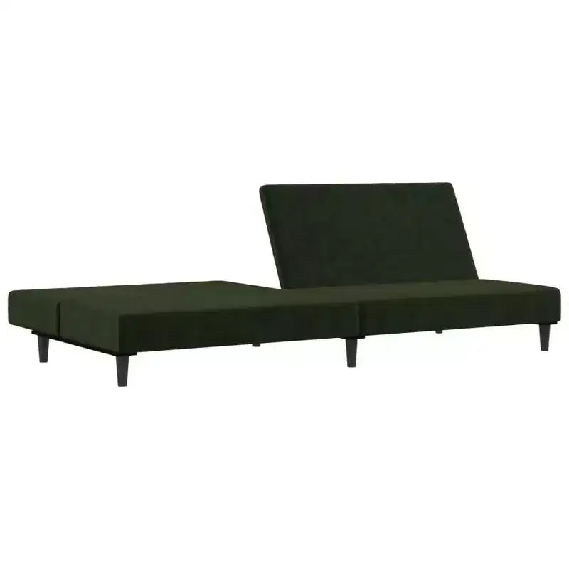 vidaXL 2-Seater Sofa Bed Accent Upholstered Loveseat Sleeper Couch Velvet