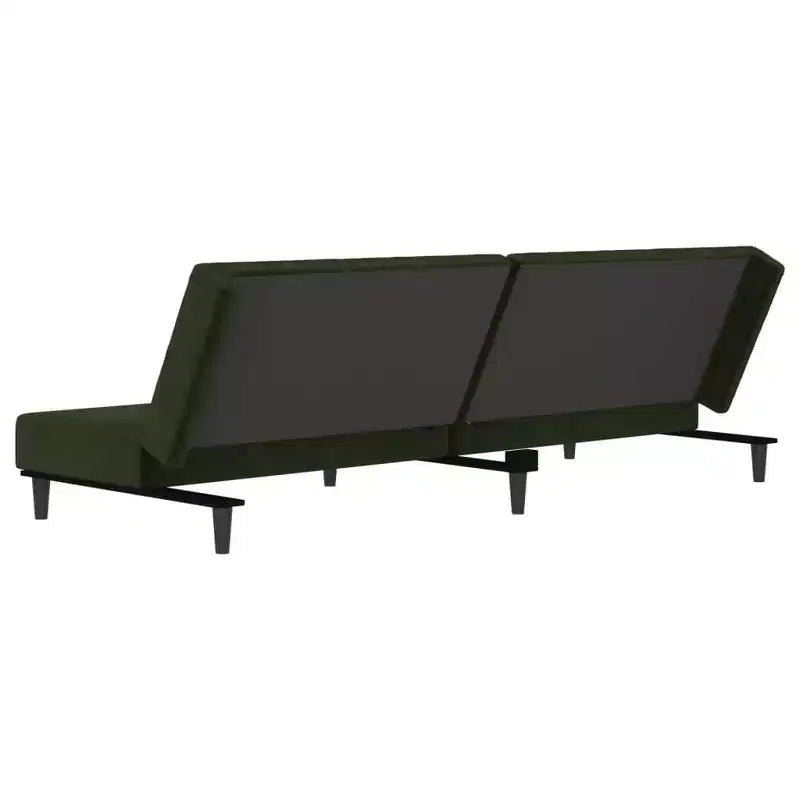 vidaXL 2-Seater Sofa Bed Accent Upholstered Loveseat Sleeper Couch Velvet