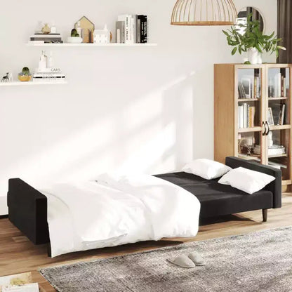 vidaXL 2-Seater Sofa Bed Accent Upholstered Loveseat Sleeper Couch Velvet