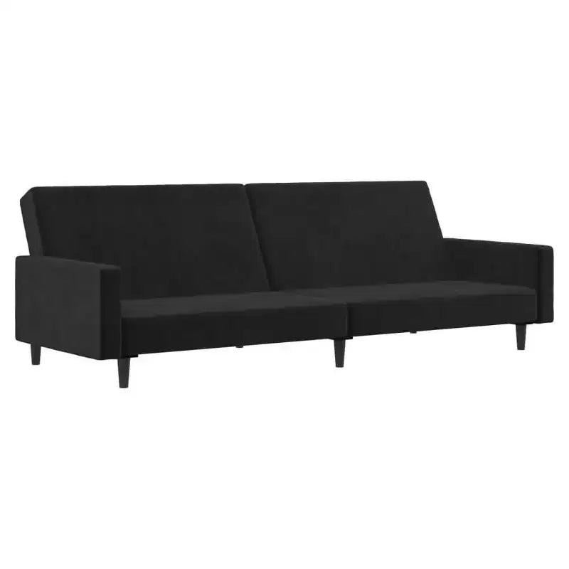vidaXL 2-Seater Sofa Bed Accent Upholstered Loveseat Sleeper Couch Velvet