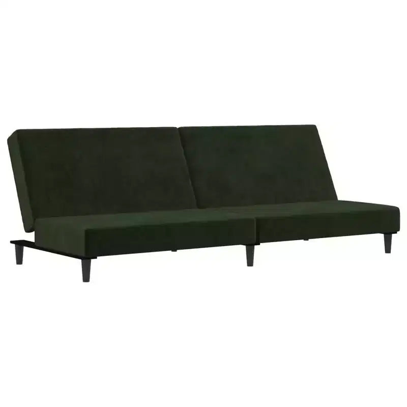 vidaXL 2-Seater Sofa Bed Accent Upholstered Loveseat Sleeper Couch Velvet