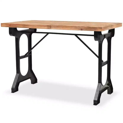 vidaXL Tavolo da pranzo in legno massello di abete 48x25.6x32.3
