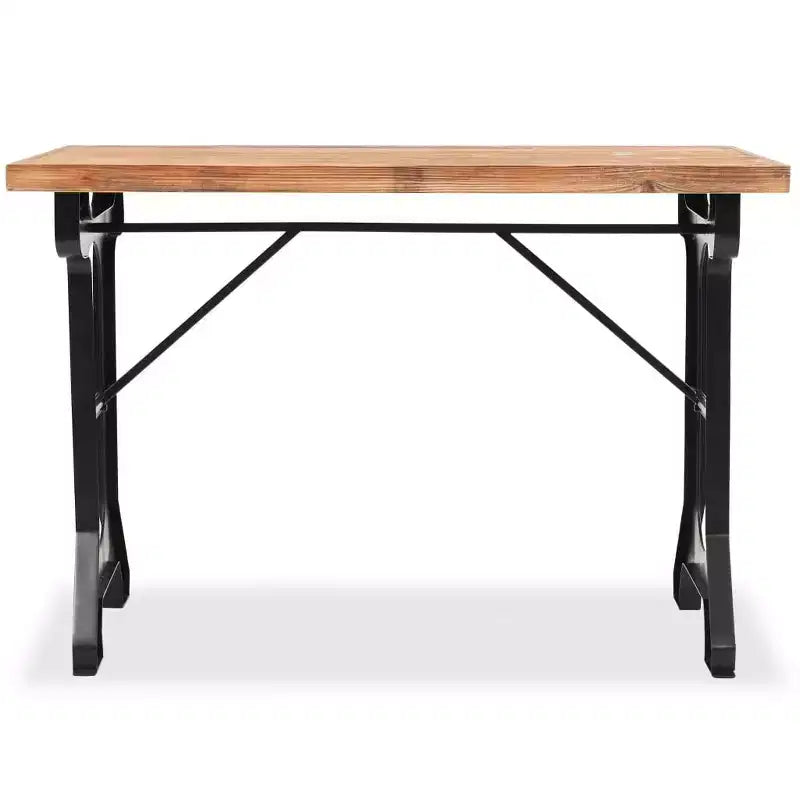 vidaXL Tavolo da pranzo in legno massello di abete 48x25.6x32.3