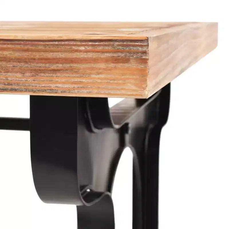 vidaXL Tavolo da pranzo in legno massello di abete 48x25.6x32.3