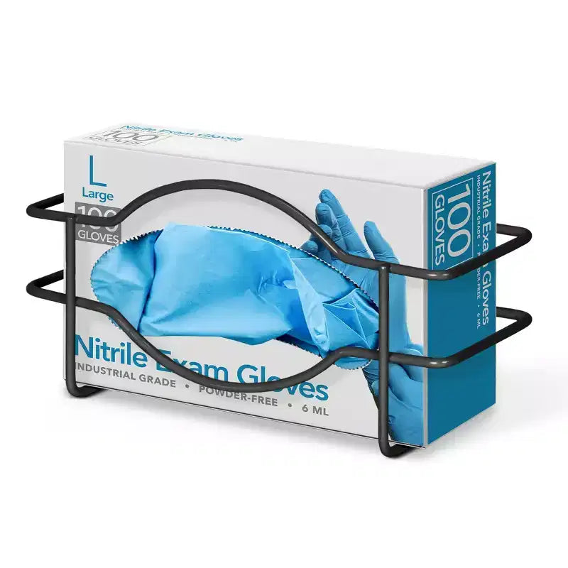 Stock Your Home Single Metal Gloves/Tissue Box Dispenser, Black