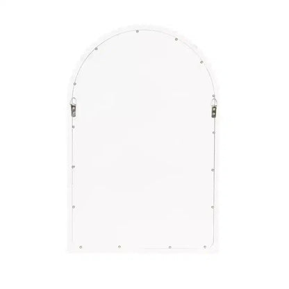 Specchio ad arco in legno Scallia Kate and Laurel, bianco, 20x30
