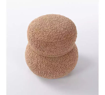 TUYOHW 17.3 Chic Snowman Stool, Sgabello Carino Poggiapiedi, Pouf d'accento per Soggiorno, Poggiapiedi in Broccato con Capacità di 150 libbre