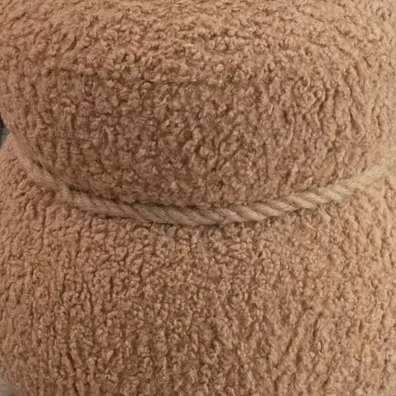 TUYOHW 17.3 Chic Snowman Stool, Sgabello Carino Poggiapiedi, Pouf d'accento per Soggiorno, Poggiapiedi in Broccato con Capacità di 150 libbre