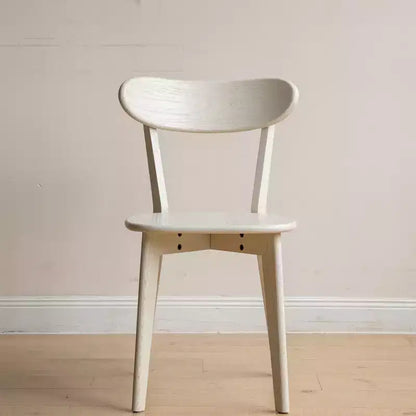 MAYEERTY Mid Century Modern FAS-Grade Oak Dining Chair, Solid Wood Chair for Kitchen Living Room