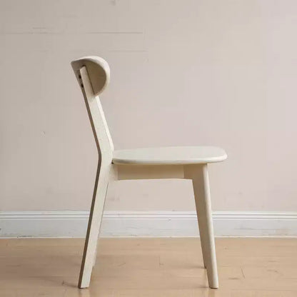 MAYEERTY Mid Century Modern FAS-Grade Oak Dining Chair, Solid Wood Chair for Kitchen Living Room