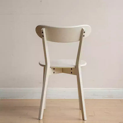 MAYEERTY Mid Century Modern FAS-Grade Oak Dining Chair, Solid Wood Chair for Kitchen Living Room