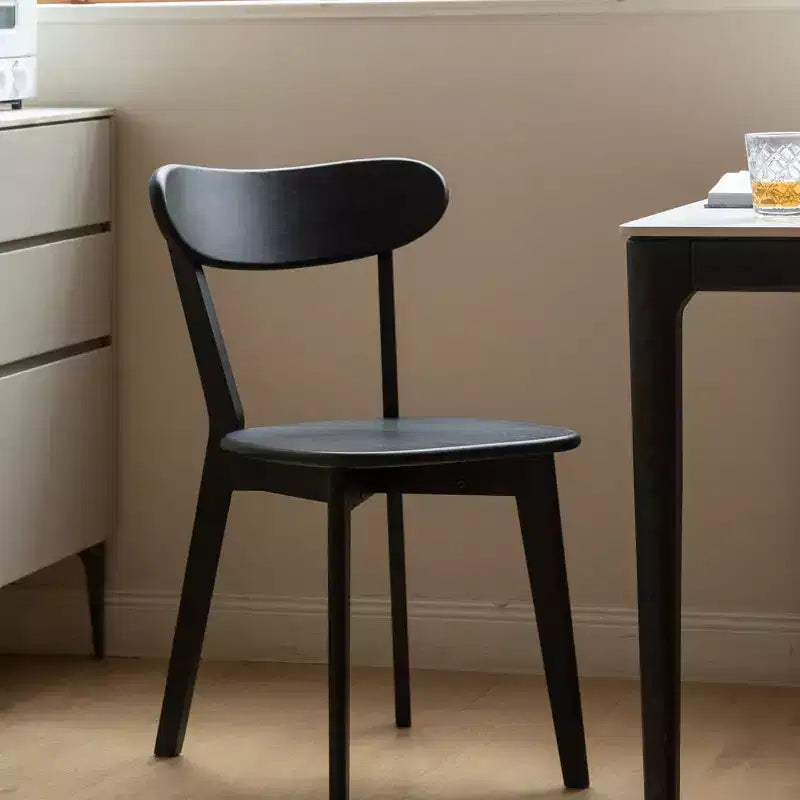 MAYEERTY Mid Century Modern FAS-Grade Oak Dining Chair, Solid Wood Chair for Kitchen Living Room
