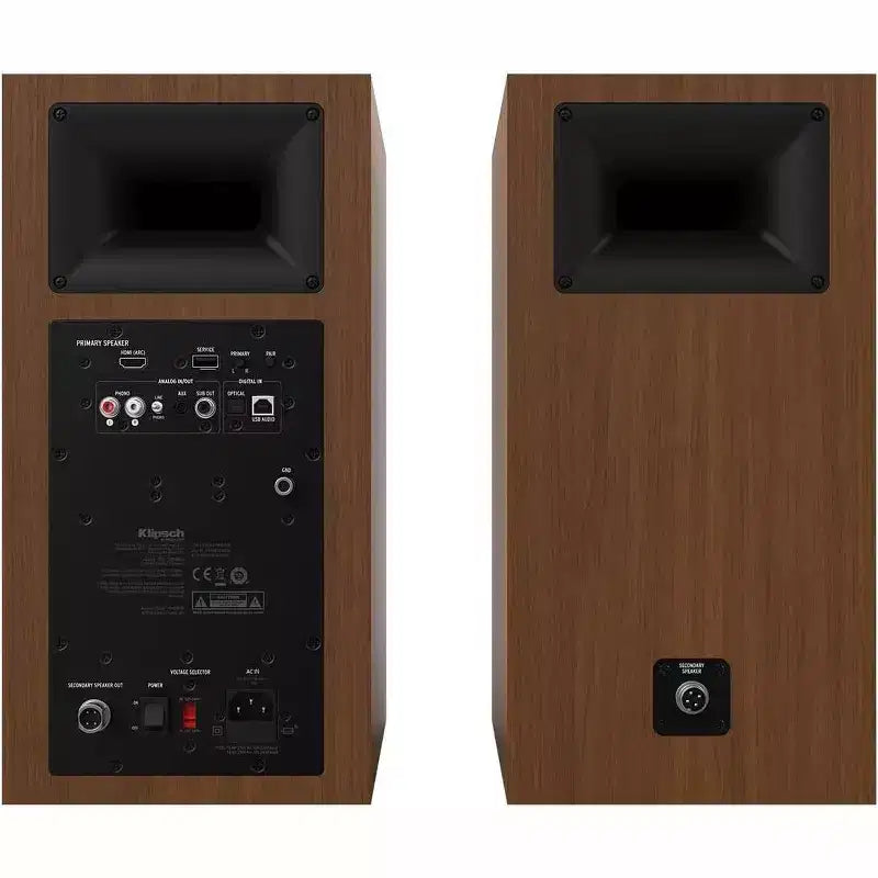 Klipsch The Sevens Heritage Inspired (Pair) Powered Speakers - Walnut